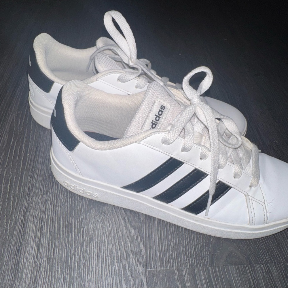 Adidas Classic White and Black Shoes